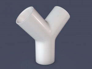 45 degree - pipe connector 3D Model