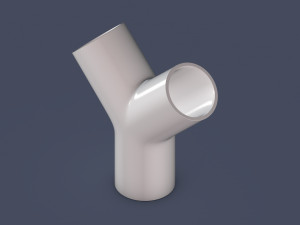 45 degree - pipe connector 3D Model
