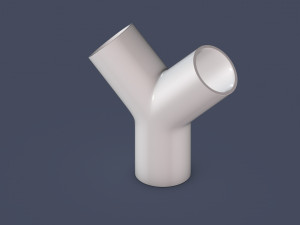 45 degree - pipe connector 3D Model