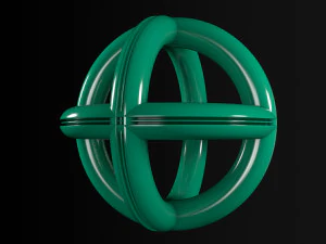 abstract spherical rings 3D Model