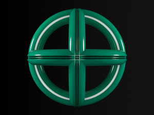 abstract spherical rings 3D Model