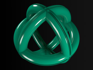abstract spherical rings 3D Model