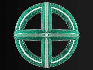 abstract spherical rings 3D Model