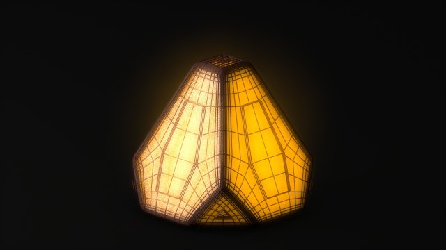 sci-fi pyramid - lantern Model 3D .c4d .max .obj .3ds .fbx .stl .blend 