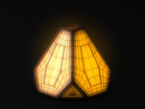 sci-fi pyramid - lantern 3D Model