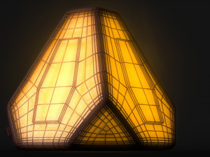 sci-fi pyramid - lantern Model 3D