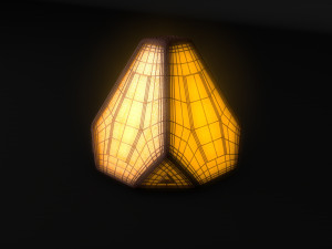 sci-fi pyramid - lantern Model 3D