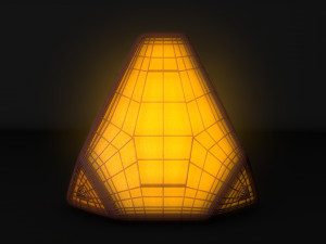 sci-fi pyramid - lantern Model 3D