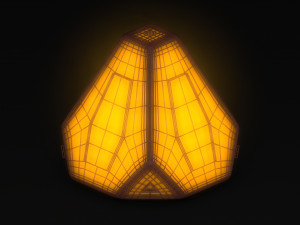 sci-fi pyramid - lantern Model 3D