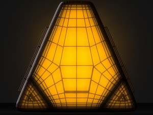 sci-fi pyramid - lantern Model 3D
