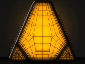 sci-fi pyramid - lantern 3D Model