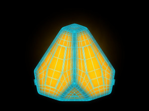 sci-fi pyramid - lantern Model 3D