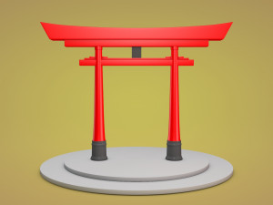 japanese torii gate 3D Model