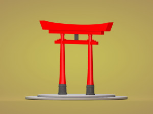 japanese torii gate 3D 模型