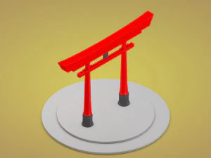 japanese torii gate 3D Model
