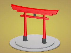 japanese torii gate 3D 模型