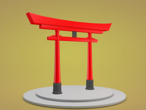 japanese torii gate 3D 模型