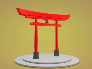 japanese torii gate 3D Model