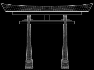 japanese torii gate 3D Model