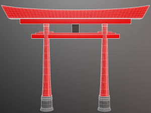 japanese torii gate 3D 模型