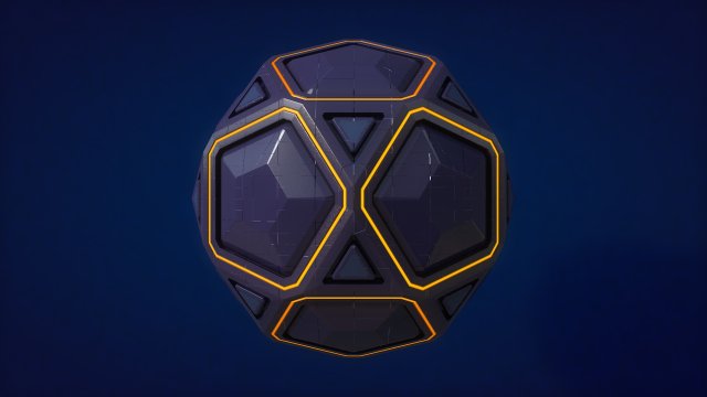 sci-fi orb - stone 3D Model .c4d .max .obj .3ds .fbx .stl .blend 