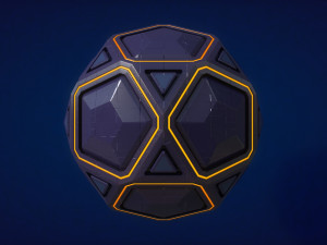 sci-fi orb - stone 3D Model