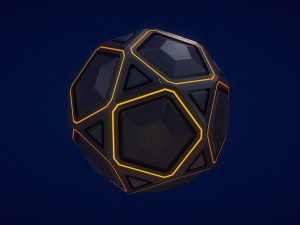 sci-fi orb - stone 3D Model