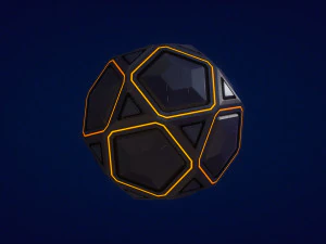 sci-fi orb - камінь 3D Модель