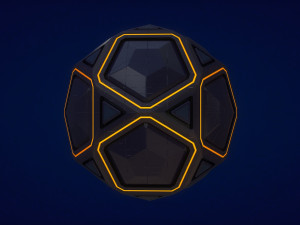 sci-fi orb - stone 3D Model