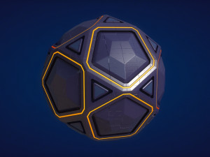 sci-fi orb - stone 3D Model