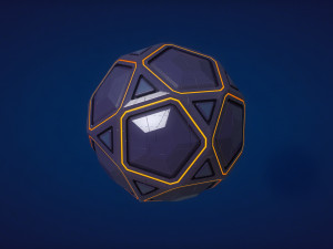 sci-fi orb - stone 3D Model
