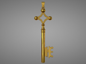 key - attack on titan Modèle 3D