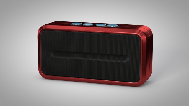 bluetooth speaker 3D Model .c4d .max .obj .3ds .fbx .stl .blend 