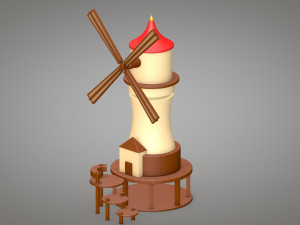 windmill 3D Model
