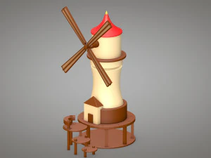 windmill 3D मॉडल