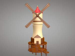 windmill Model 3D