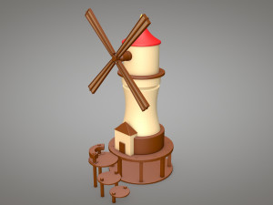 windmill Model 3D