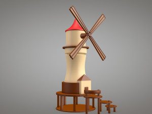 windmill Model 3D