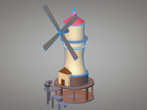 windmill Model 3D