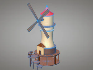 windmill 3D Model