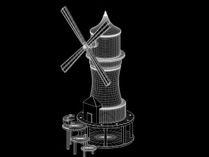 windmill Model 3D