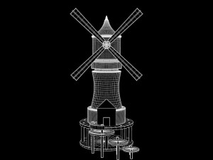windmill Model 3D