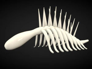 attacco su titano - scheletro Modello 3D