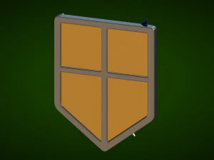 attack on titan - wings of freedom logo 3D Model