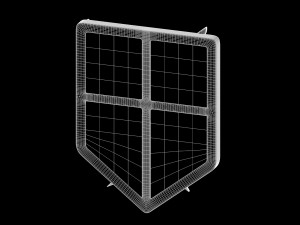 attack on titan - wings of freedom logo 3D Model