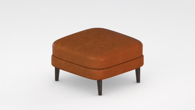 ottoman - leather 3D 模型 .c4d .max .obj .3ds .fbx .stl .blend 
