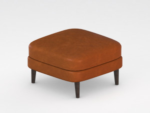ottoman - leather 3D Модель