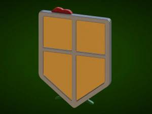 attack on titan - garrison - logo 3D Model
