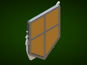 attack on titan - military police - logo 3D Model