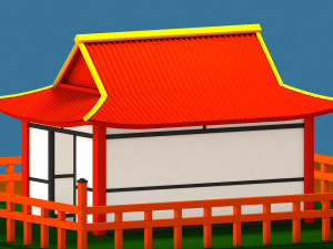Japanese Shrine 3D Model